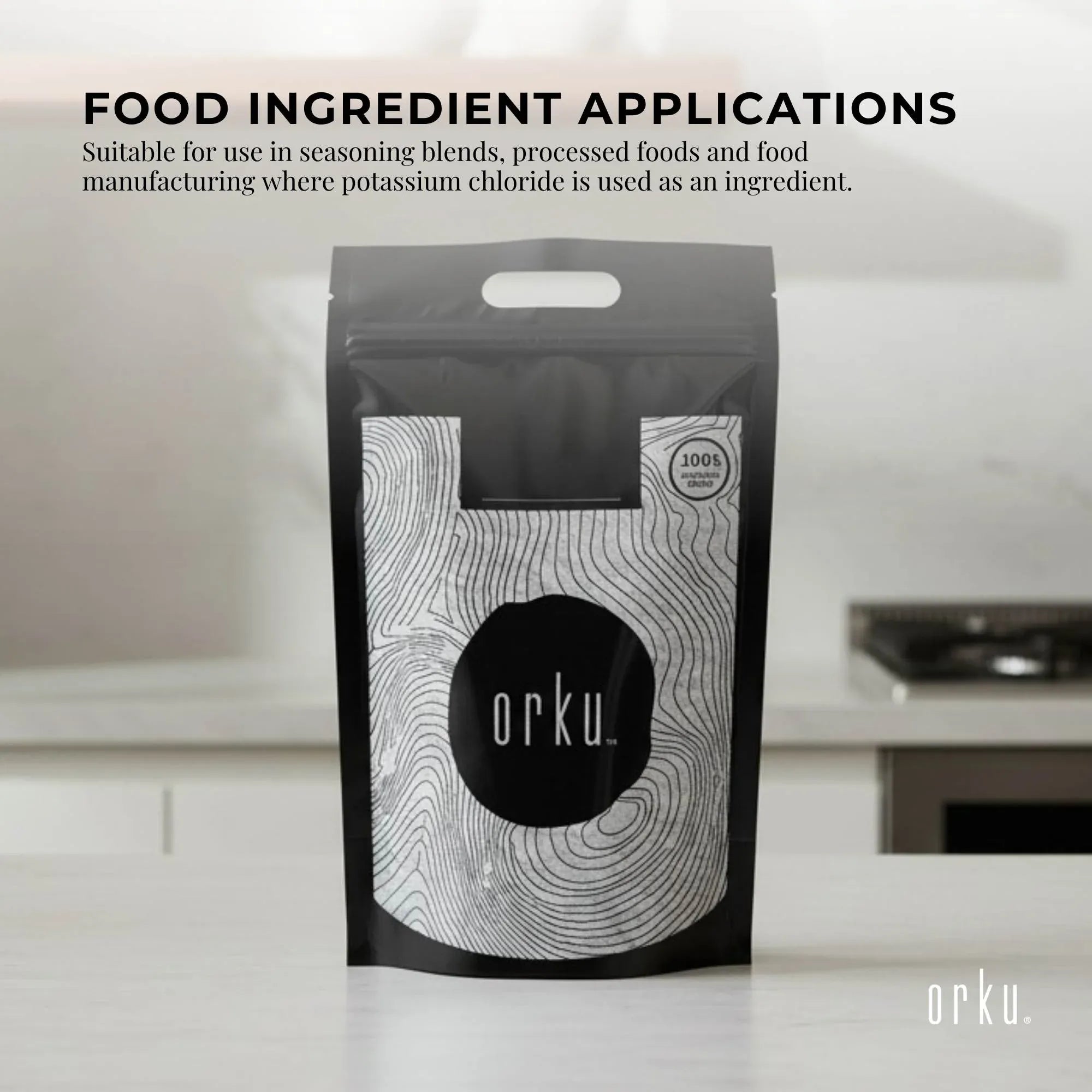 Orku Bulk 20Kg Potassium Chloride Powder (KCl) - Food Grade E508 Salt Substitute V238-SUPDZ-30737534386256