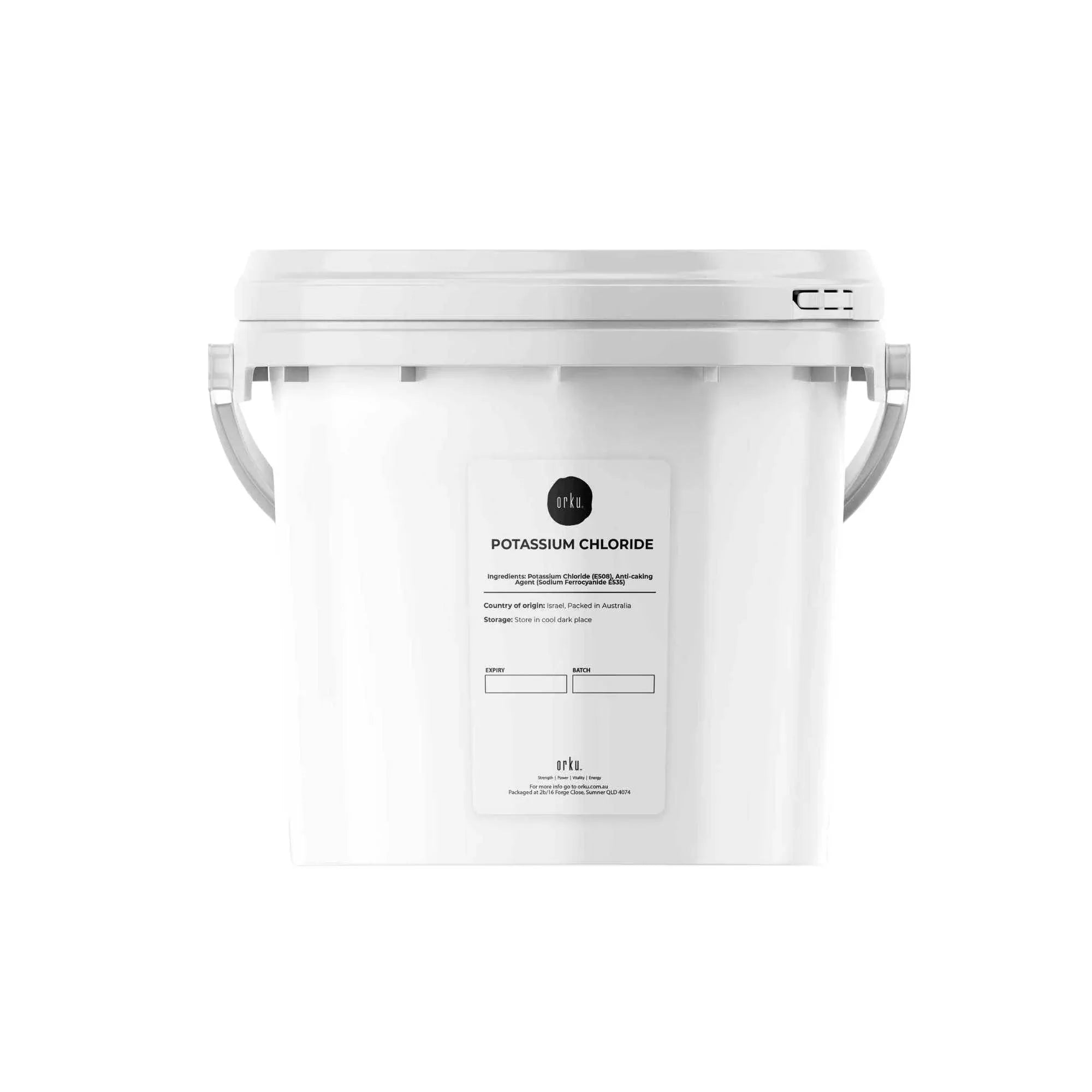 Orku 5Kg Potassium Chloride Powder (KCl) Tub - Food Grade E508 Salt Substitute V238-SUPDZ-30737609457744