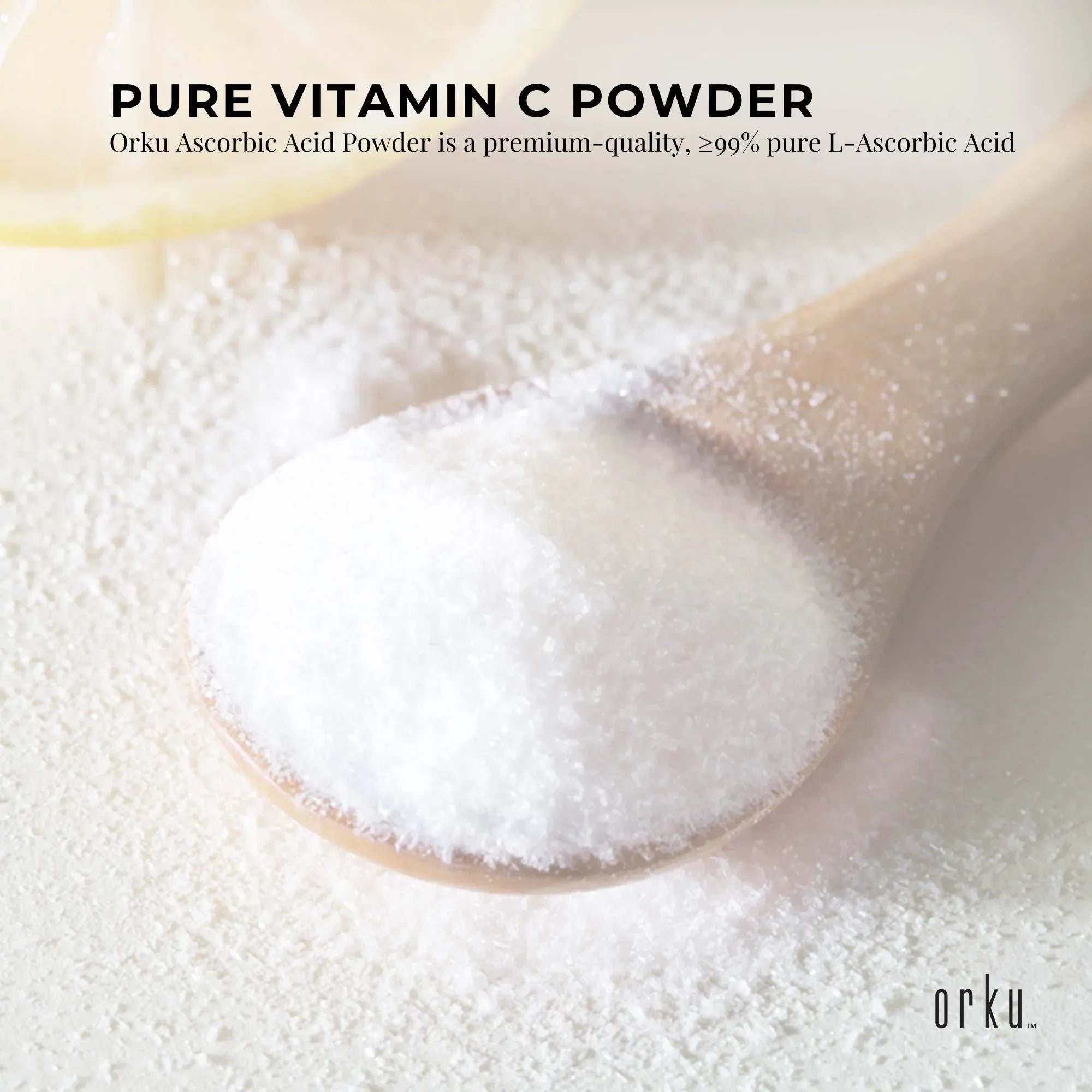 Orku 400g Vitamin C Powder Pure L-Ascorbic Acid - USP Grade Non-GMO V238-SUPDZ-30740005584976