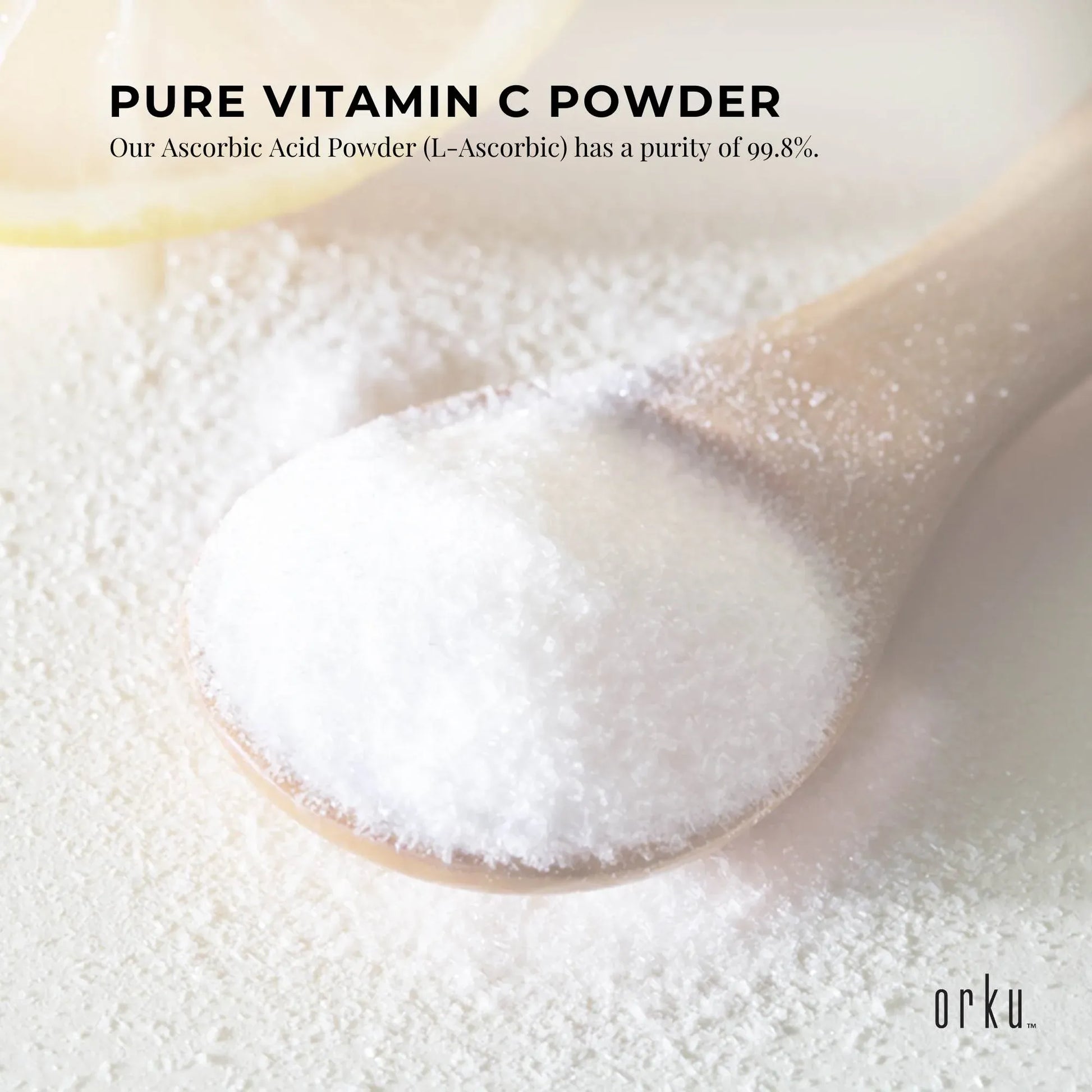Orku 5Kg Vitamin C Powder Pure L-Ascorbic Acid - USP Grade Non-GMO V238-SUPDZ-30740072857680