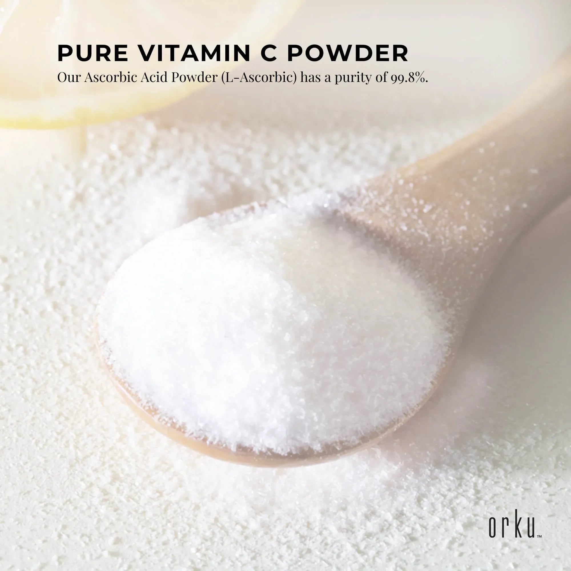 Orku Bulk 10Kg Vitamin C Powder Pure L-Ascorbic Acid - USP Grade Non-GMO V238-SUPDZ-30740132331600