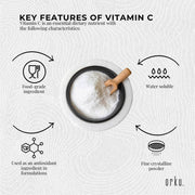 Orku Bulk 20Kg Vitamin C Powder Pure L-Ascorbic Acid - USP Grade Non-GMO V238-SUPDZ-30740170539088