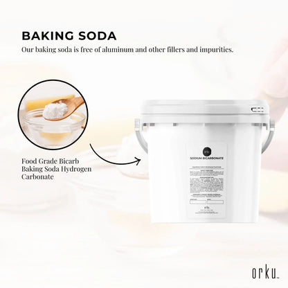 Orku 5Kg Sodium Bicarbonate Food Grade Tub Baking Soda Aluminium Free Powder V238-SUPDZ-30943440732240