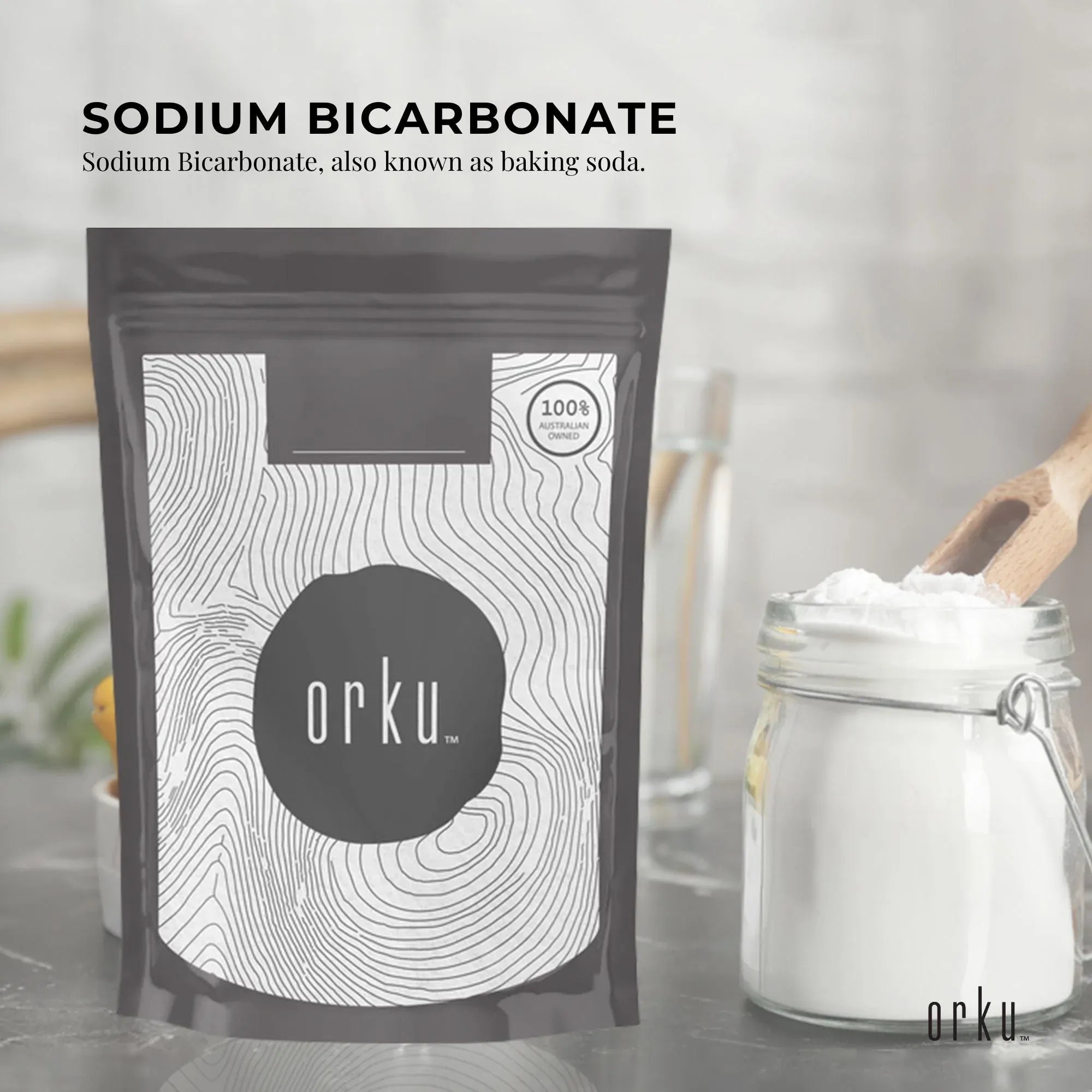 Orku 400g Sodium Bicarbonate Food Grade Baking Soda Aluminium Free NaHCO3 Powder V238-SUPDZ-30943870877776