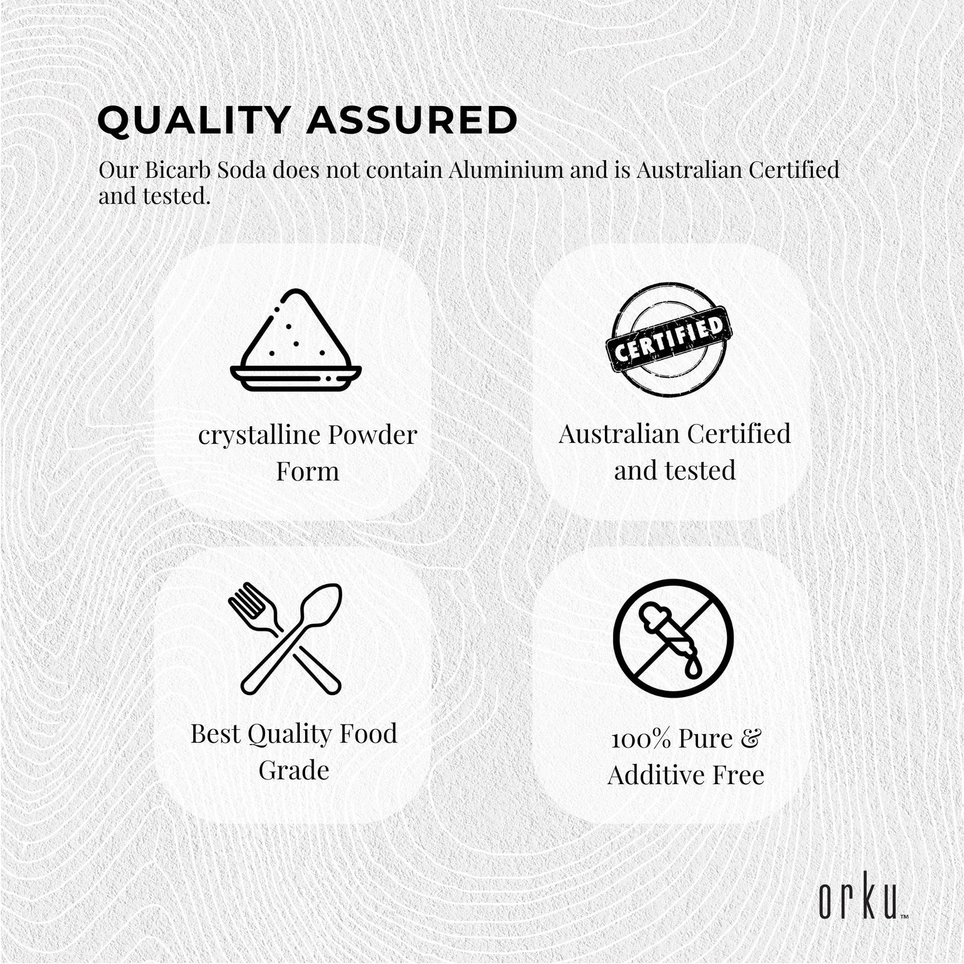 Orku 5Kg Sodium Bicarbonate Food Grade Baking Soda Aluminium Free NaHCO3 Powder V238-SUPDZ-30944083509328
