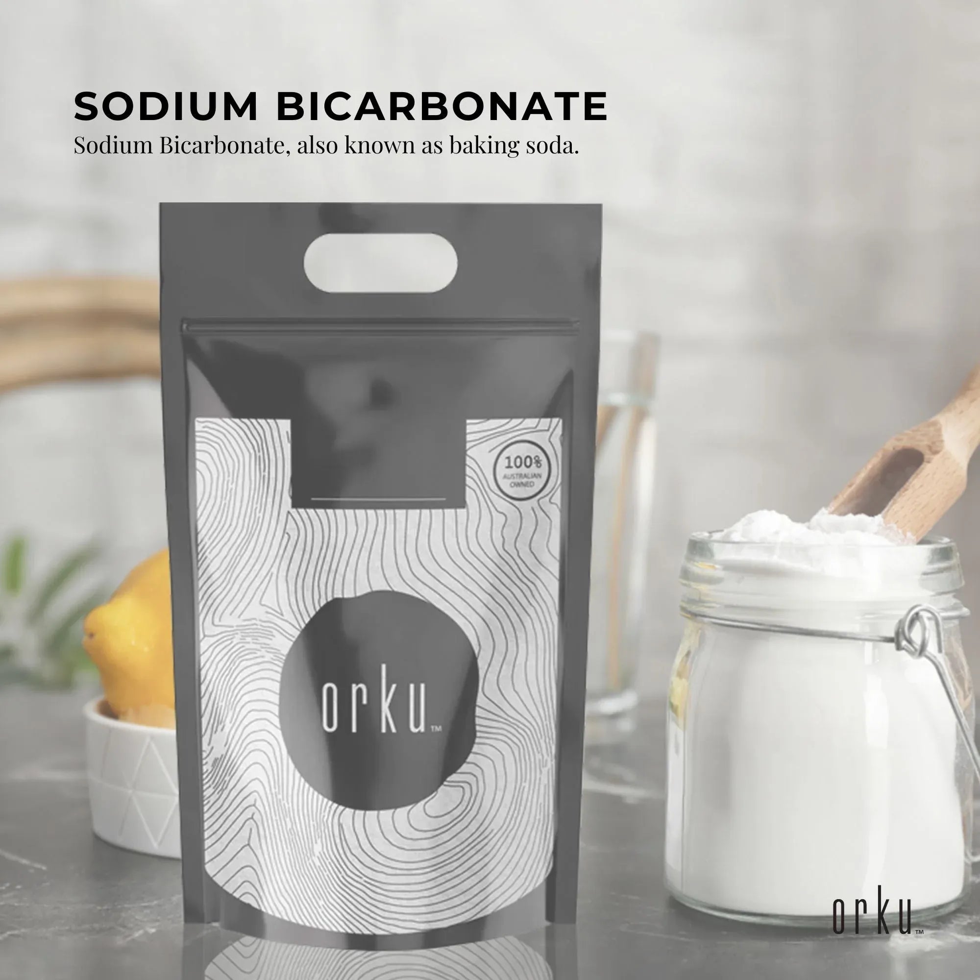 Orku Bulk 10Kg Sodium Bicarbonate Food Grade Baking Soda Aluminium Free Powder V238-SUPDZ-30944125026384