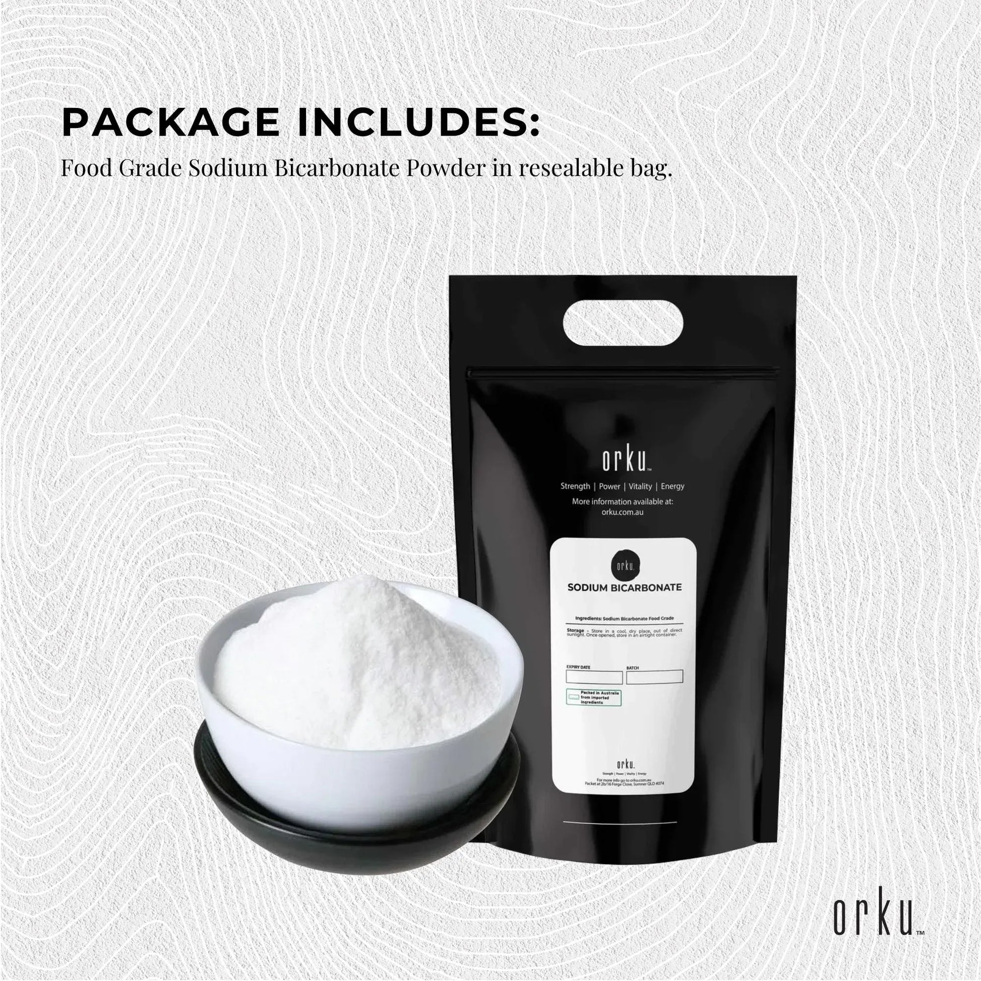 Orku Bulk 10Kg Sodium Bicarbonate Food Grade Baking Soda Aluminium Free Powder V238-SUPDZ-30944125026384