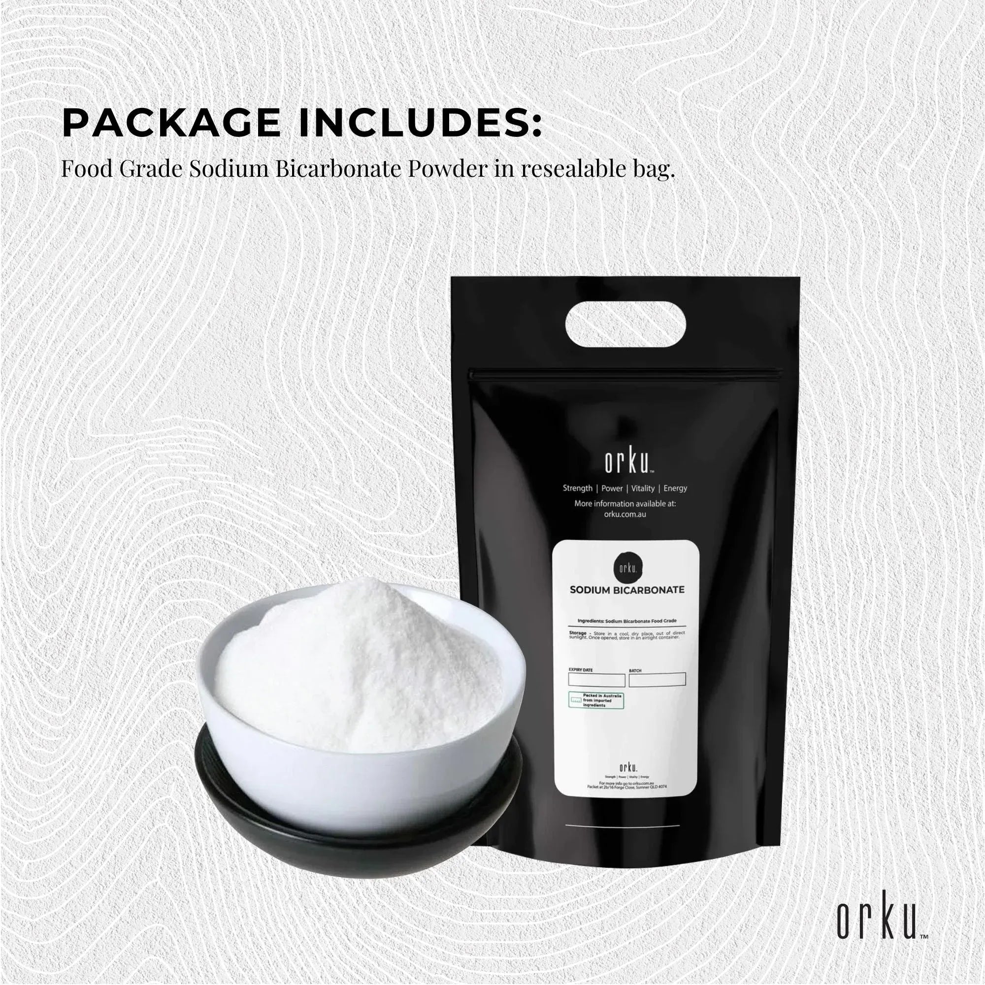 Orku Bulk 20Kg Sodium Bicarbonate Food Grade Baking Soda Aluminium Free Powder V238-SUPDZ-30944192888912