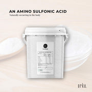 Orku 1.3kg Taurine Powder Tub - High Purity L-Taurine Amino Acid Ingredient V238-SUPDZ-30955704909904