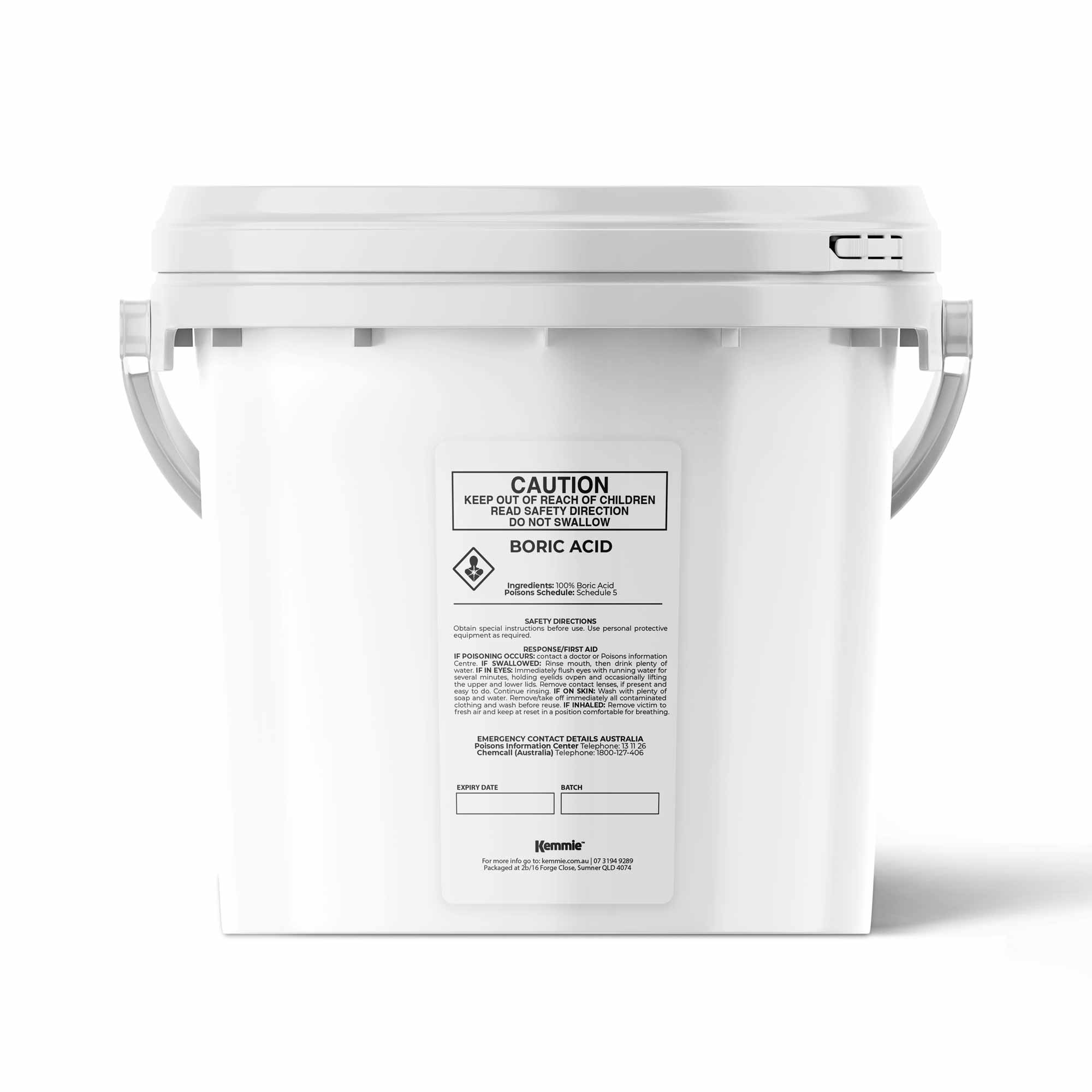 Kemmie 4.9Kg Boric Acid Powder 99.9% Pure Tub - Soluble Orthoboric Acid H3BO3 V238-SUPDZ-30956359319632