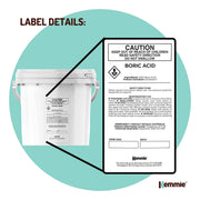 Kemmie 4.9Kg Boric Acid Powder 99.9% Pure Tub - Soluble Orthoboric Acid H3BO3 V238-SUPDZ-30956359319632