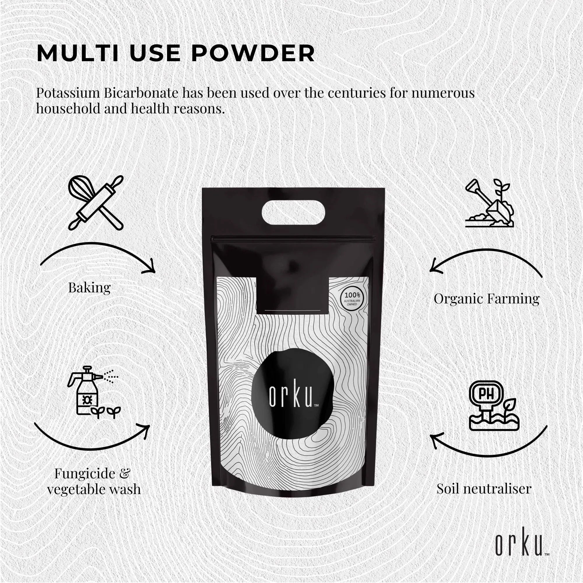 Orku 5Kg Potassium Bicarbonate Powder - Food Grade Pure FCC Brewing Baking V238-SUPDZ-31299728343120