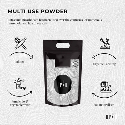 Orku 10Kg Potassium Bicarbonate Powder Bulk - Food Grade FCC for Brewing Baking V238-SUPDZ-31299751247952