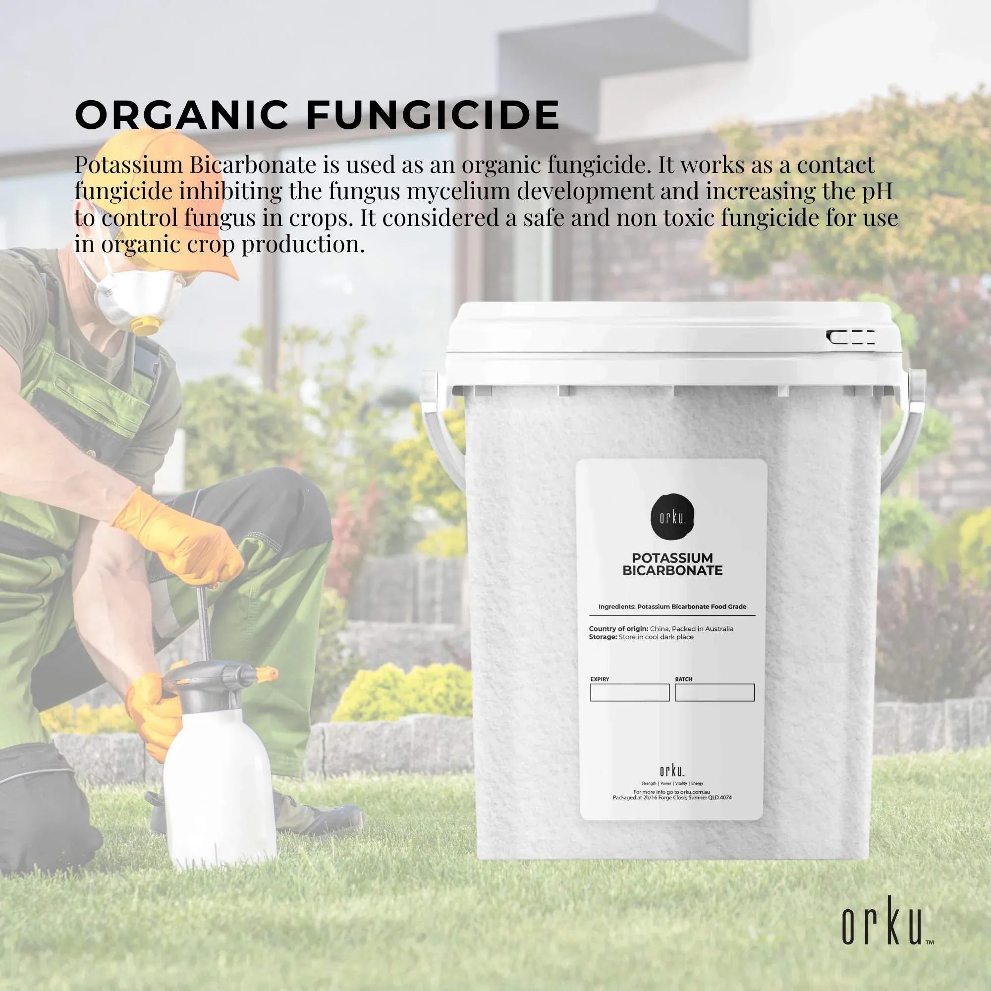 Orku 1.3Kg Potassium Bicarbonate Powder Tub Food Grade FCC for Brewing Baking V238-SUPDZ-31299796336720