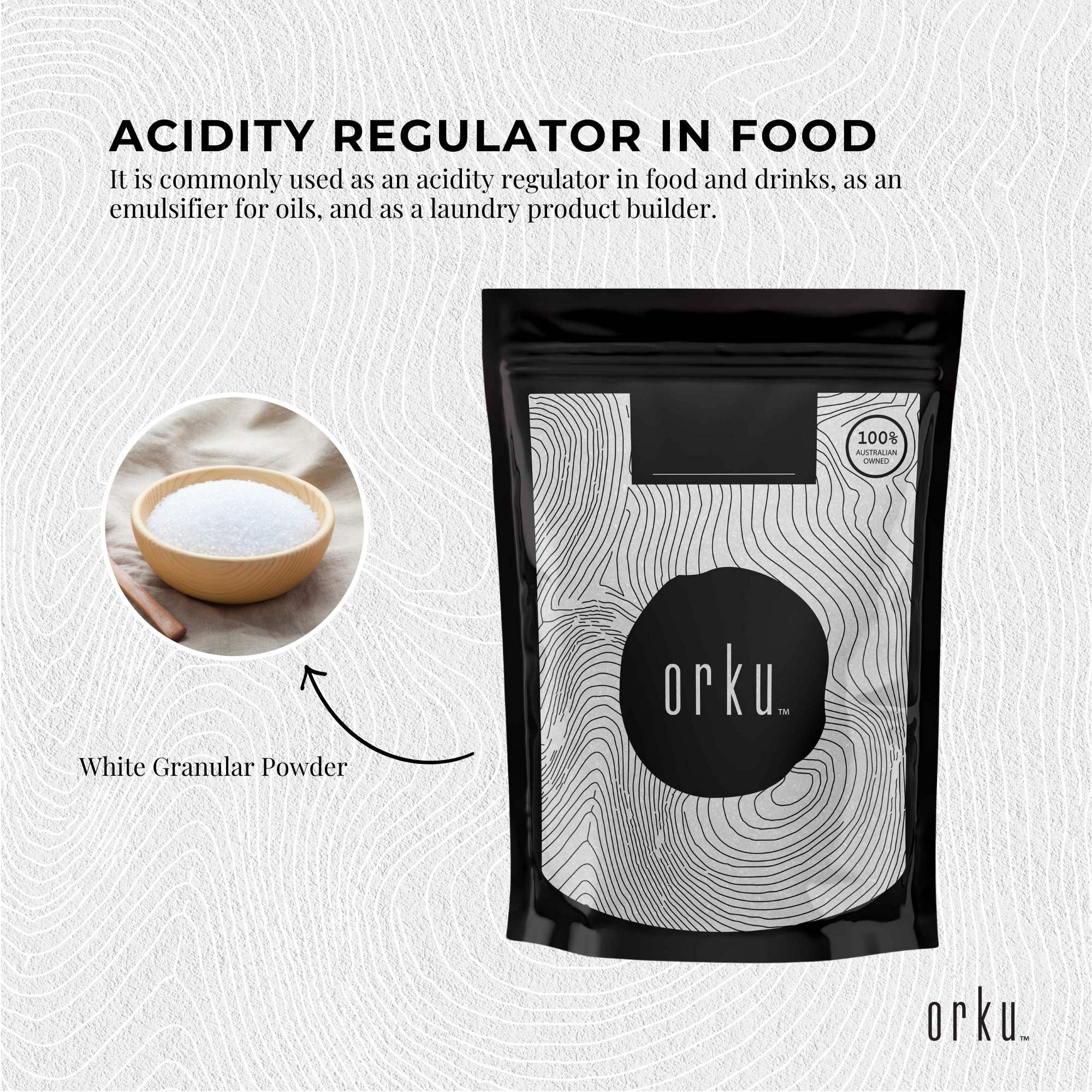 2Kg Sodium Citrate Powder - Trisodium Food Grade Salt Acid Preservative V238-SUPDZ-31300610457680