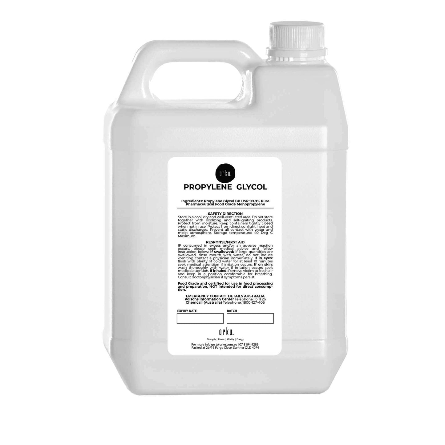 5L Propylene Glycol BP USP 99.9% Pure Pharmaceutical Food Grade Monopropylene V238-SUPDZ-31369689366608