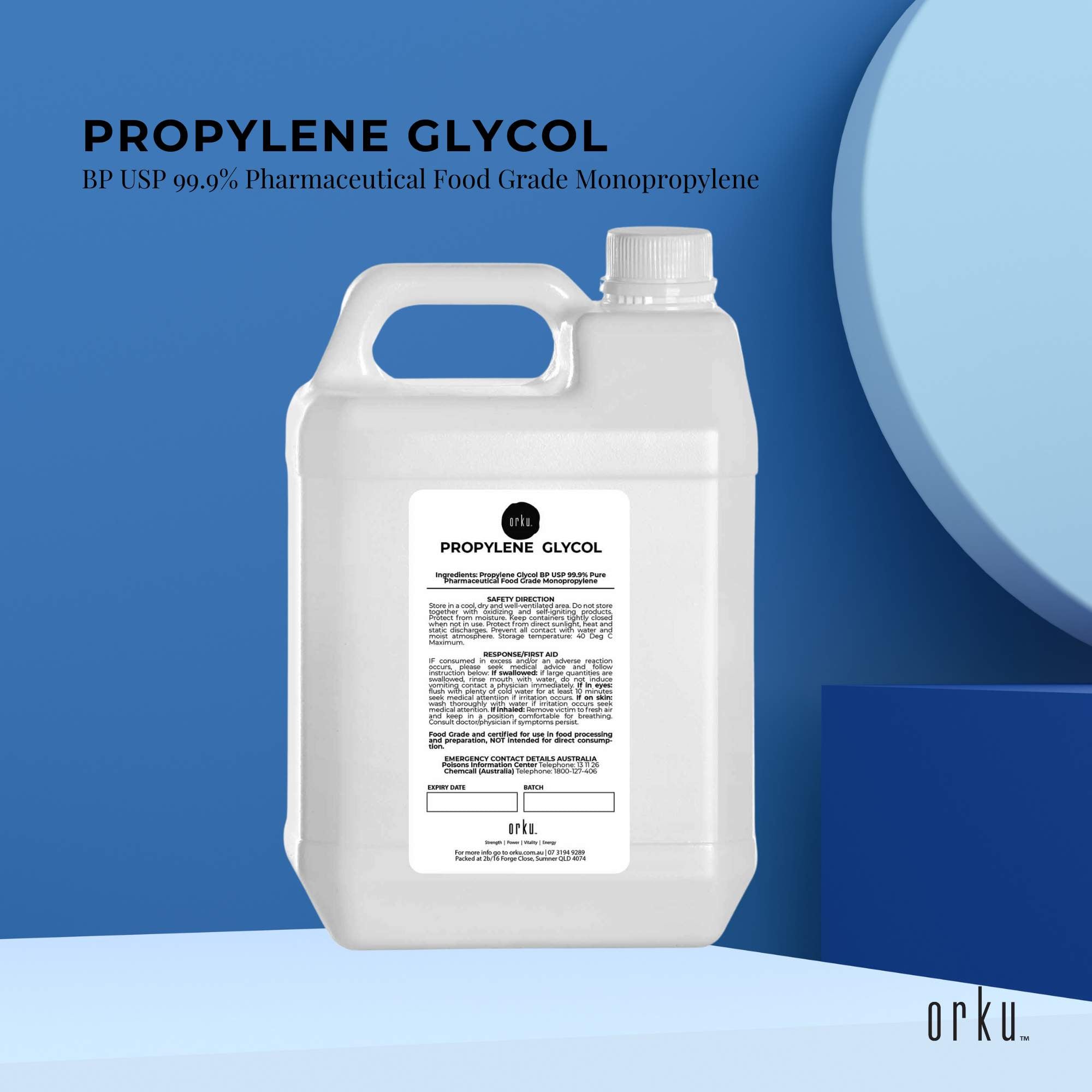 5L Propylene Glycol BP USP 99.9% Pure Pharmaceutical Food Grade Monopropylene V238-SUPDZ-31369689366608