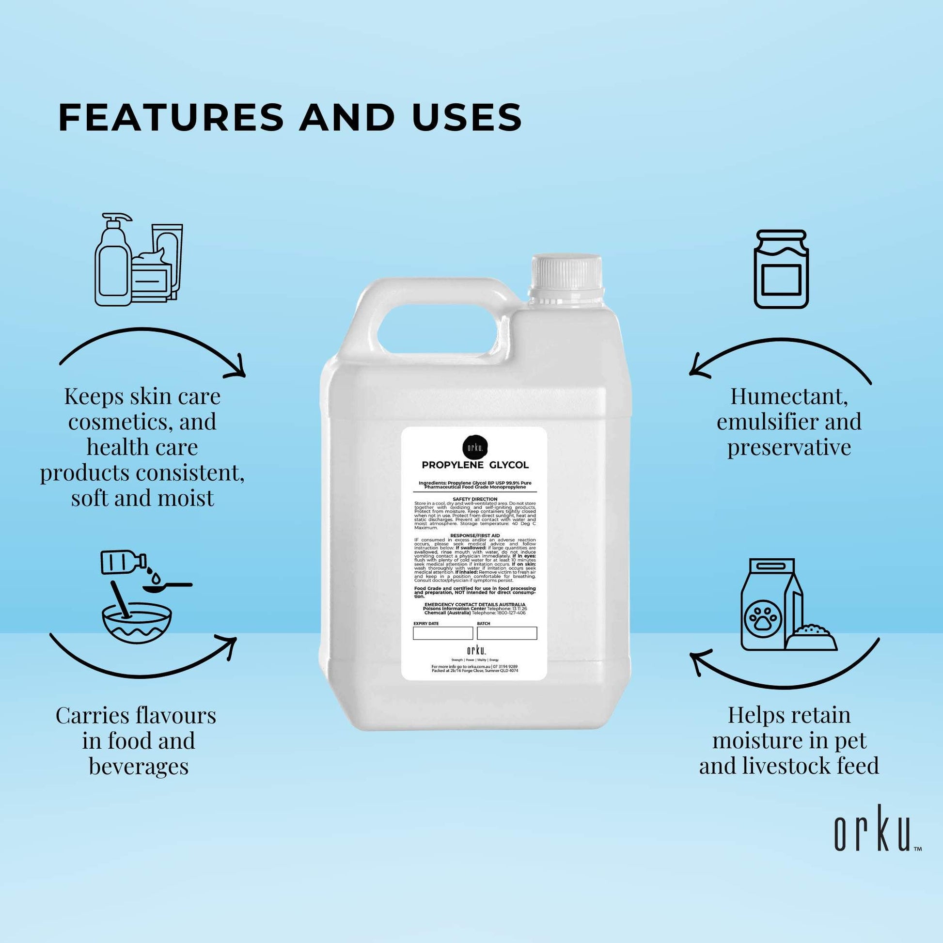 5L Propylene Glycol BP USP 99.9% Pure Pharmaceutical Food Grade Monopropylene V238-SUPDZ-31369689366608