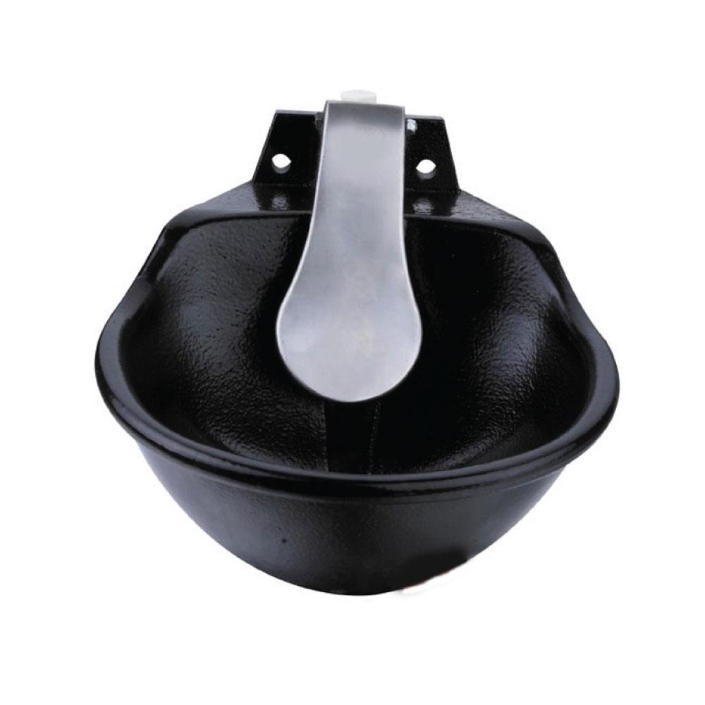 25cm Cattle Drinking Bowl - Iron Cast Mounted Automatic Water Cow Horse Trough V238-SUPDZ-31381989195856