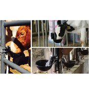 25cm Cattle Drinking Bowl - Iron Cast Mounted Automatic Water Cow Horse Trough V238-SUPDZ-31381989195856