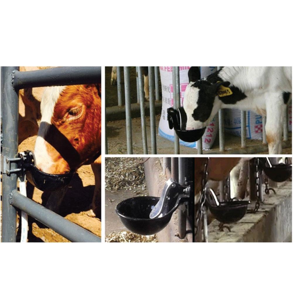 25cm Cattle Drinking Bowl - Iron Cast Mounted Automatic Water Cow Horse Trough V238-SUPDZ-31381989195856