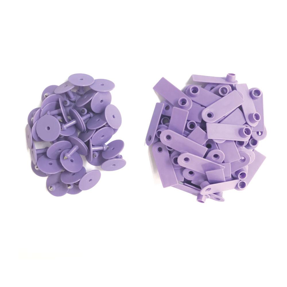 100x Cattle Ear Tags 5x2cm Purple Cow Sheep Pig Small Animal Livestock Label Tag V238-SUPDZ-31398947061840