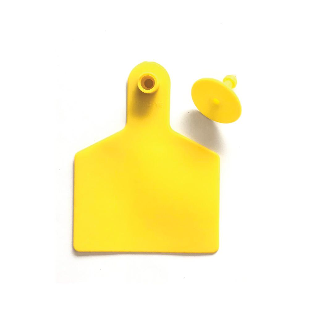100x Cattle Ear Tags 7.5x10cm Set - XL Yellow Blank Cow Sheep Livestock Labels V238-SUPDZ-31399083212880