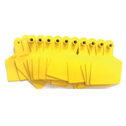 100x Cattle Ear Tags 7.5x10cm Set - XL Yellow Blank Cow Sheep Livestock Labels V238-SUPDZ-31399083212880