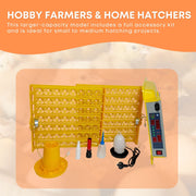 Rooster Farms Electric 112 Egg Incubator + Accessories for Chicken Quail Duck V238-SUPDZ-31399883210832