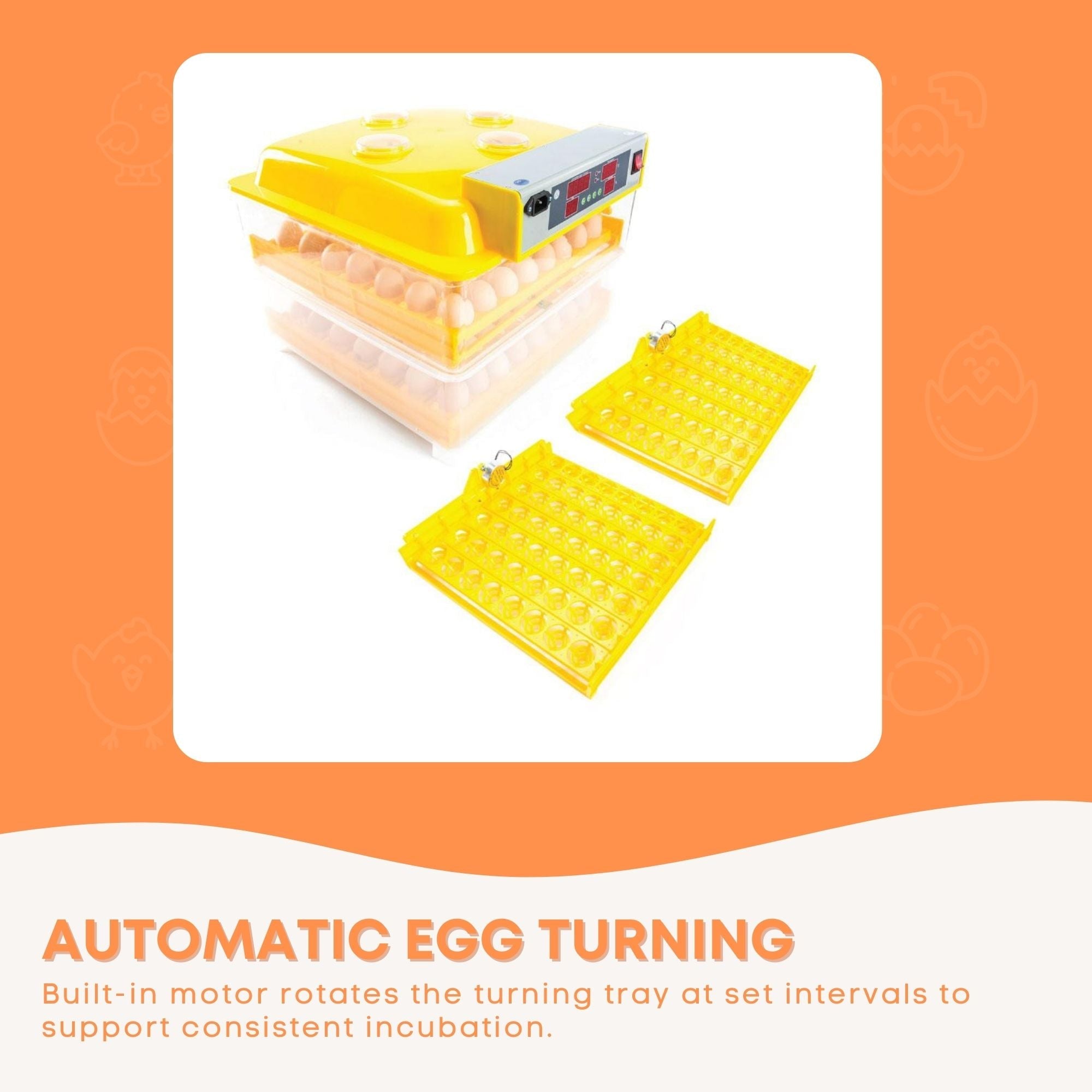 Rooster Farms Electric 112 Egg Incubator + Accessories for Chicken Quail Duck V238-SUPDZ-31399883210832