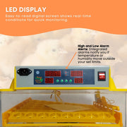 Rooster Farms Electric 112 Egg Incubator + Accessories for Chicken Quail Duck V238-SUPDZ-31399883210832