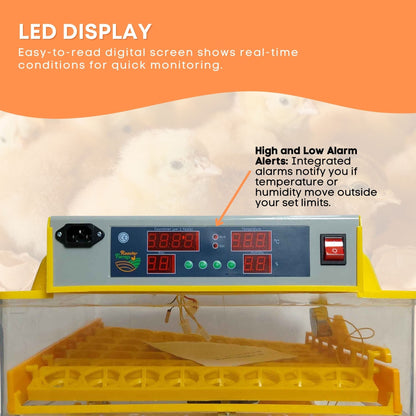 Rooster Farms Electric 112 Egg Incubator + Accessories for Chicken Quail Duck V238-SUPDZ-31399883210832