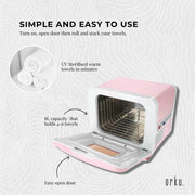 Orku 8L Pink Electric Towel Warmer UV Steriliser Cabinet Salon Heat Sanitiser V238-SUPDZ-31407410053200