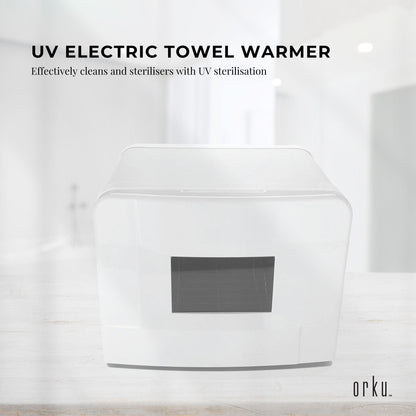 Orku 8L White Electric Towel Warmer UV Steriliser Cabinet Salon Heat Sanitiser V238-SUPDZ-31407905800272