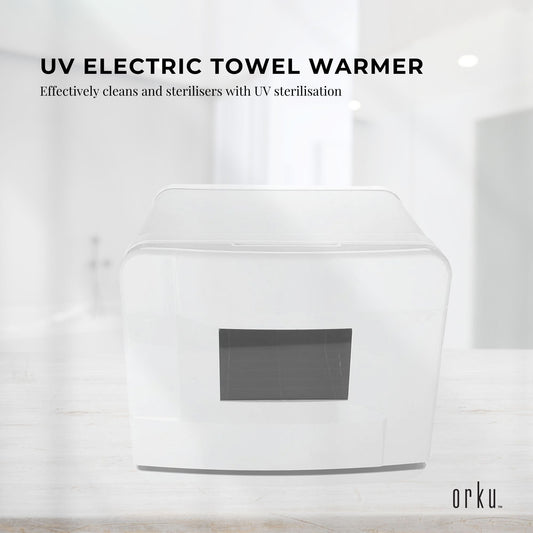 Orku 8L White Electric Towel Warmer UV Steriliser Cabinet Salon Heat Sanitiser V238-SUPDZ-31407905800272