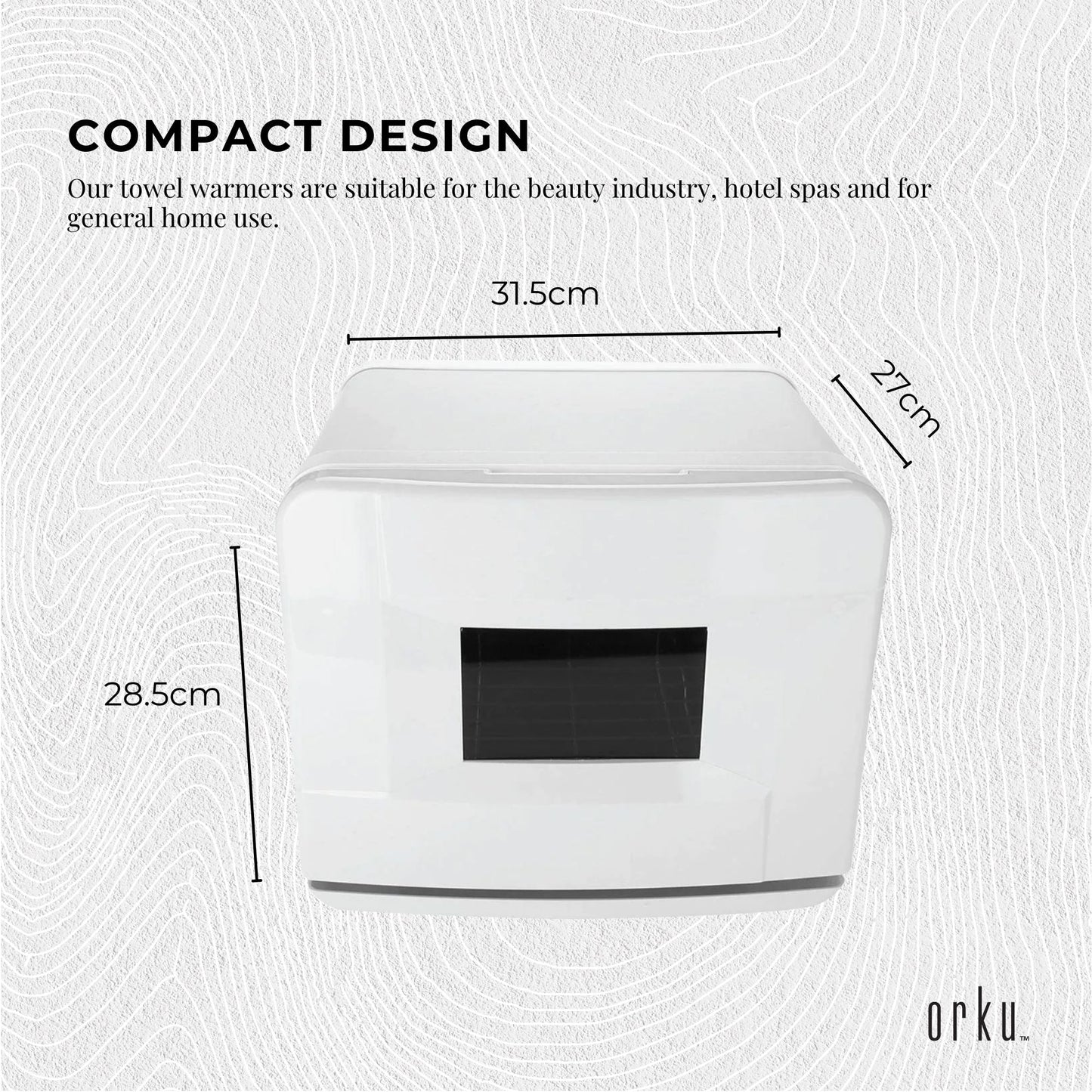 Orku 8L White Electric Towel Warmer UV Steriliser Cabinet Salon Heat Sanitiser V238-SUPDZ-31407905800272