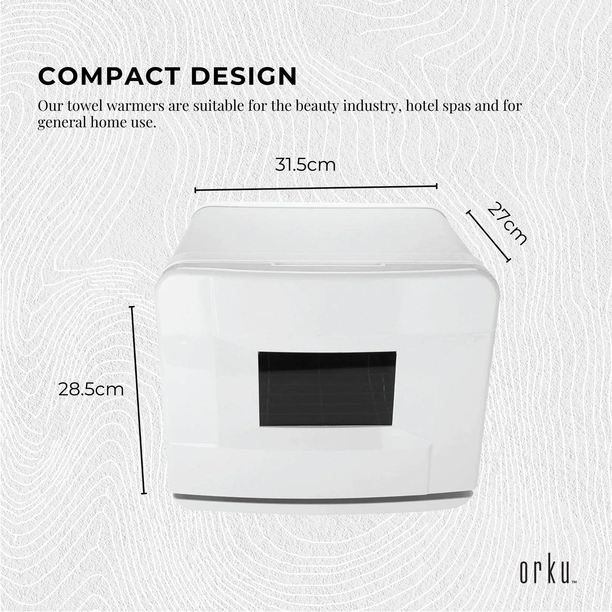 Orku 8L White Electric Towel Warmer UV Steriliser Cabinet Salon Heat Sanitiser V238-SUPDZ-31407905800272