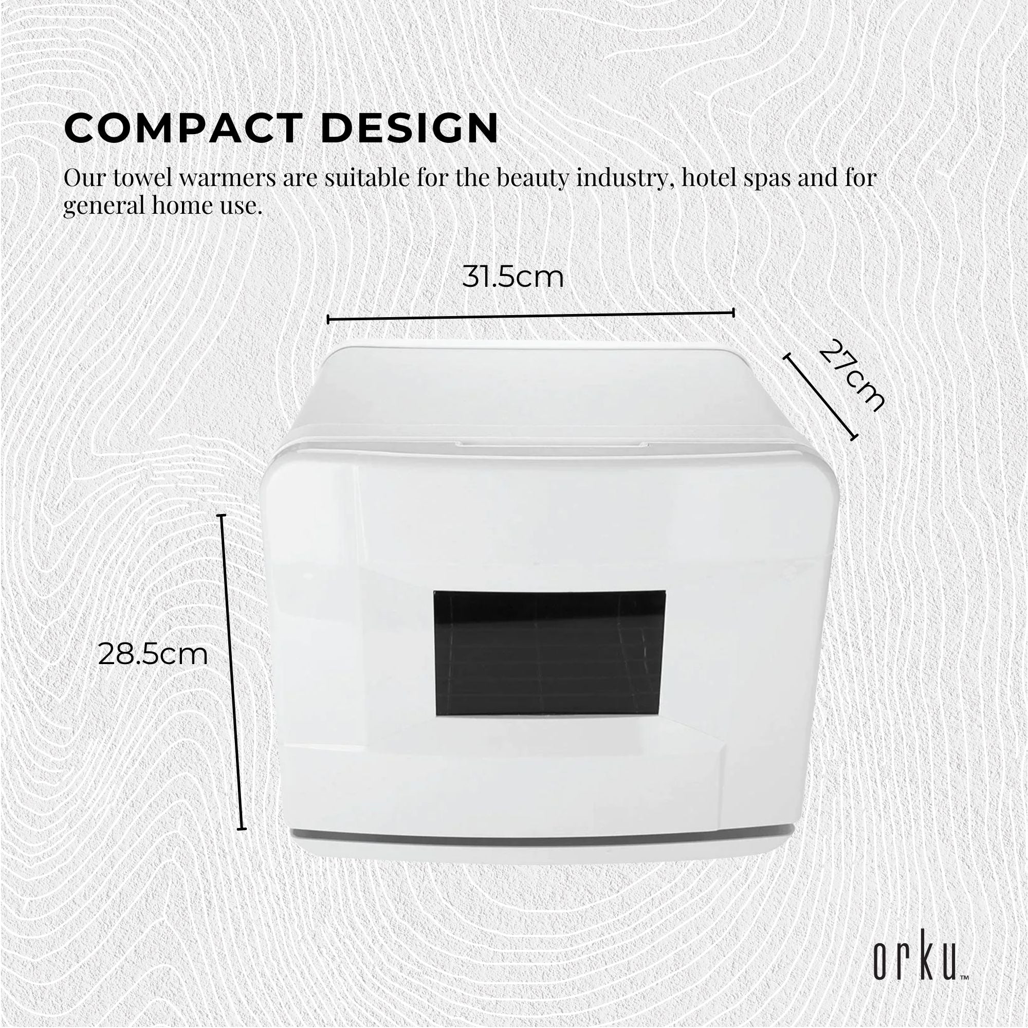 Orku 8L White Electric Towel Warmer UV Steriliser Cabinet Salon Heat Sanitiser V238-SUPDZ-31407905800272