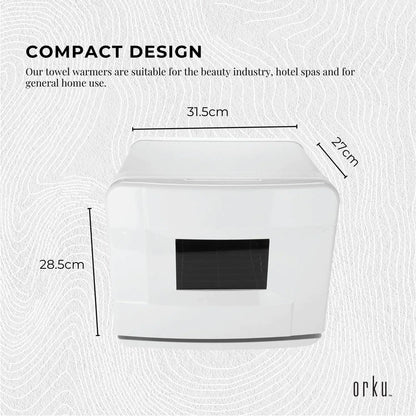 Orku 8L White Electric Towel Warmer UV Steriliser Cabinet Salon Heat Sanitiser V238-SUPDZ-31407905800272
