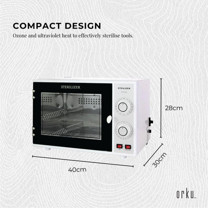 Orku 20L Ozone UV Steriliser Box - Beauty Equipment Salon Nail Tools Sterilizer V238-SUPDZ-31441164566608