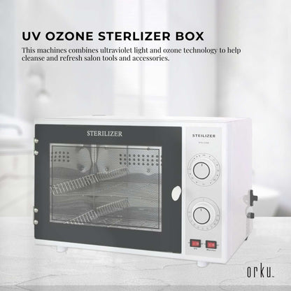 Orku 20L Ozone UV Steriliser Box - Beauty Equipment Salon Nail Tools Sterilizer V238-SUPDZ-31441164566608