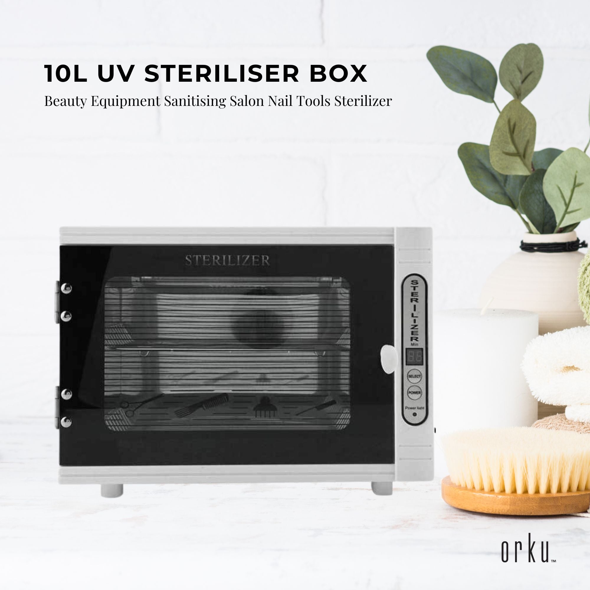 Orku 10L UV Steriliser Box Beauty Equipment Sanitising Salon Tools Sterilizer V238-SUPDZ-31452101214288