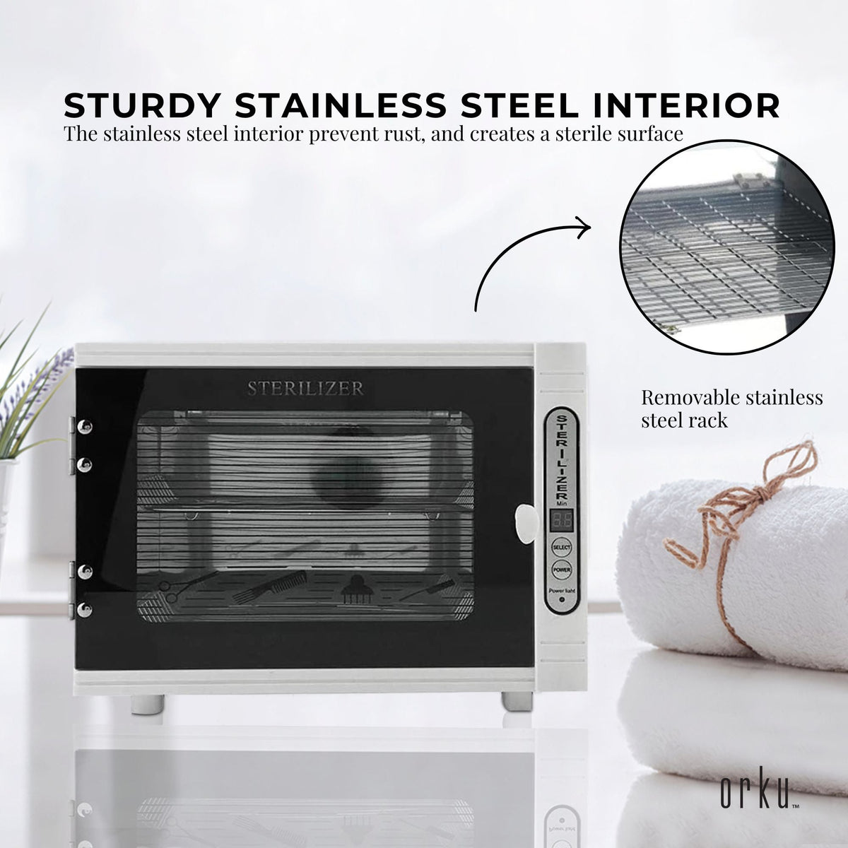 Orku 10L UV Steriliser Box Beauty Equipment Sanitising Salon Tools Sterilizer V238-SUPDZ-31452101214288