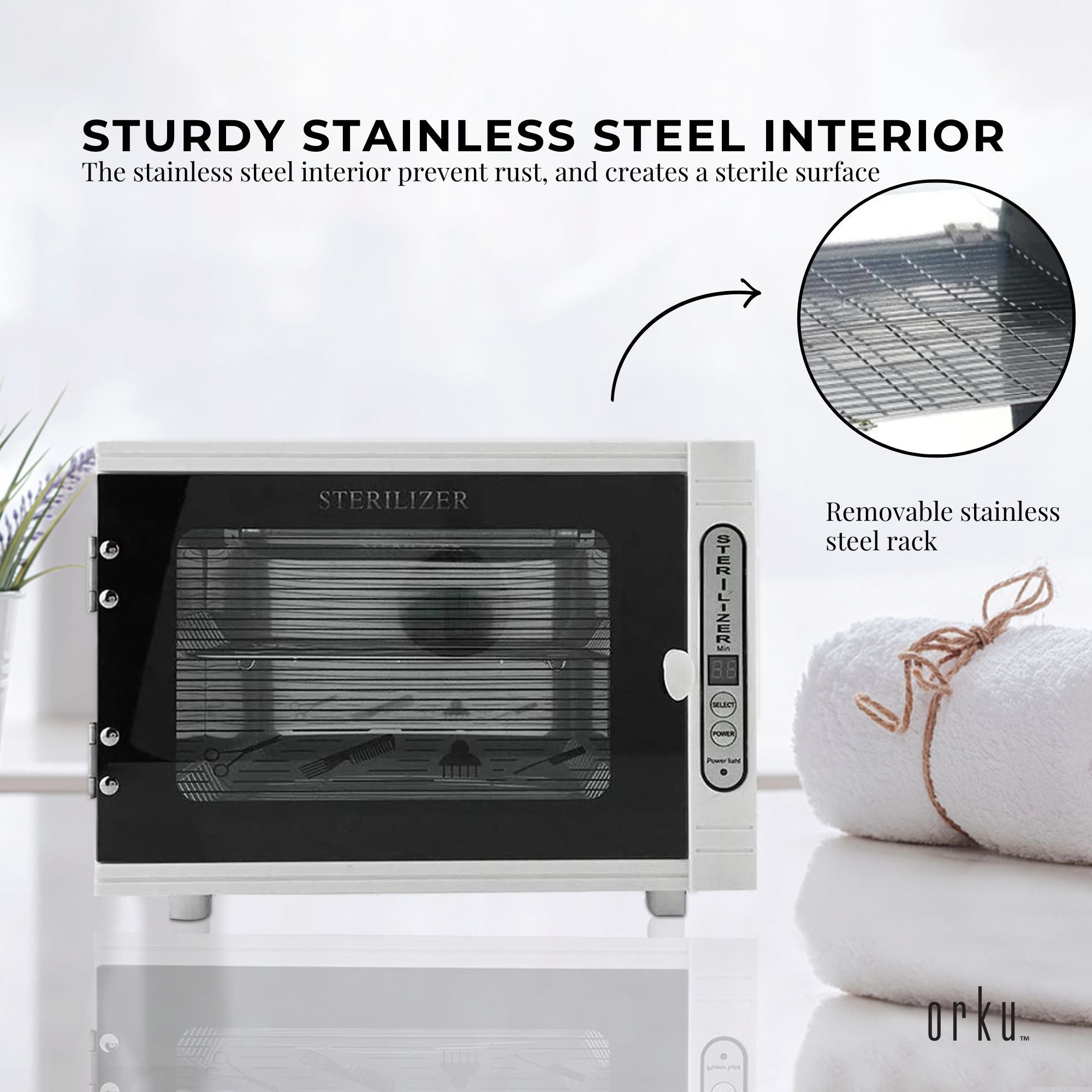 Orku 10L UV Steriliser Box Beauty Equipment Sanitising Salon Tools Sterilizer V238-SUPDZ-31452101214288