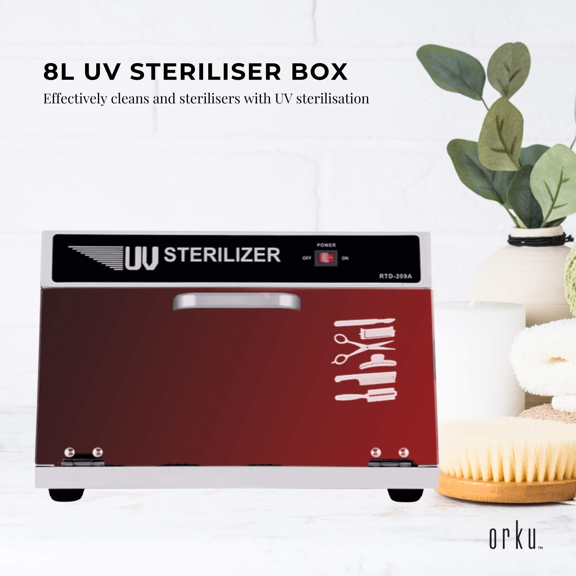 Orku 8L UV Steriliser Box Beauty Equipment Sanitising Salon Nail Tool Sterilizer V238-SUPDZ-31452214755408