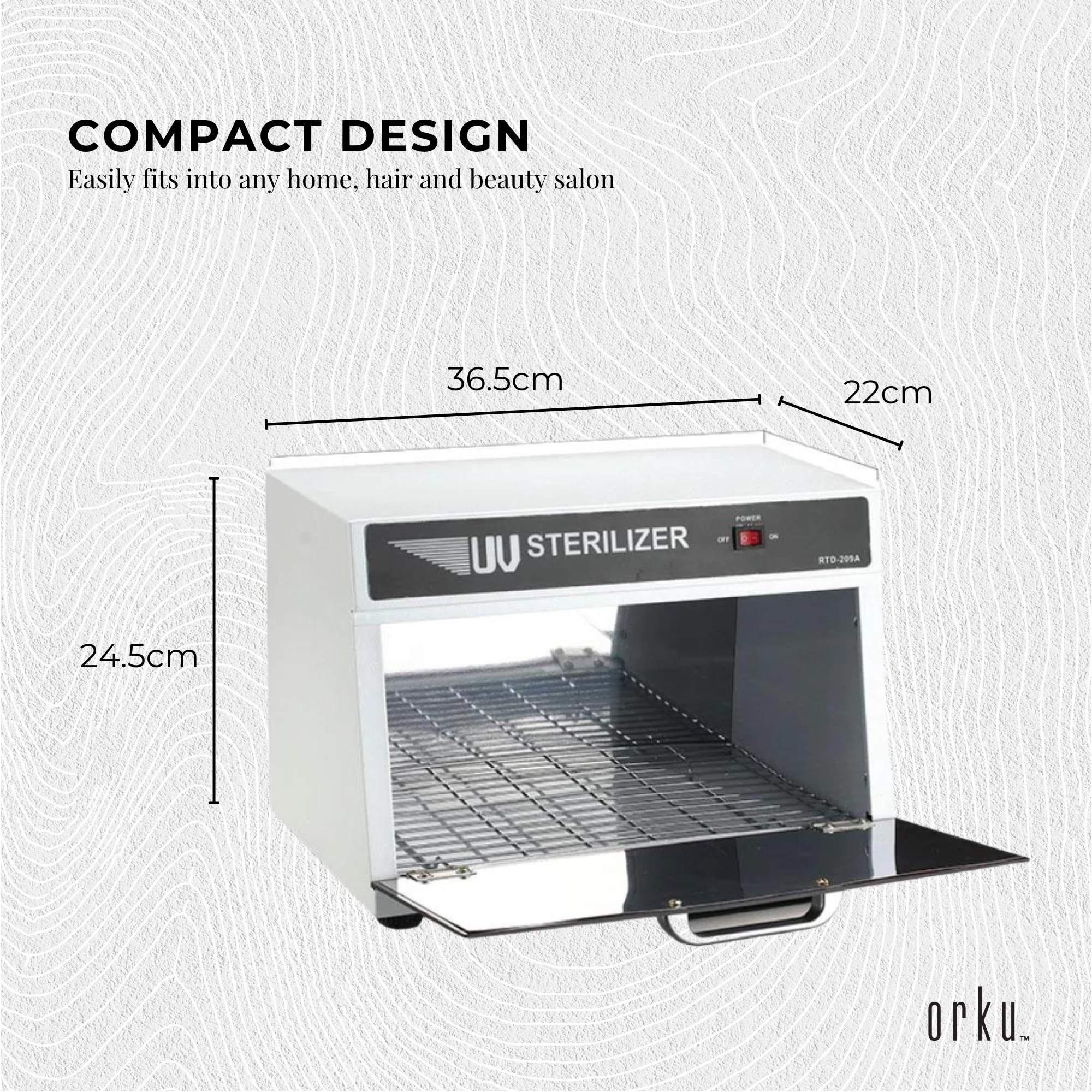 Orku 8L UV Steriliser Box Beauty Equipment Sanitising Salon Nail Tool Sterilizer V238-SUPDZ-31452214755408