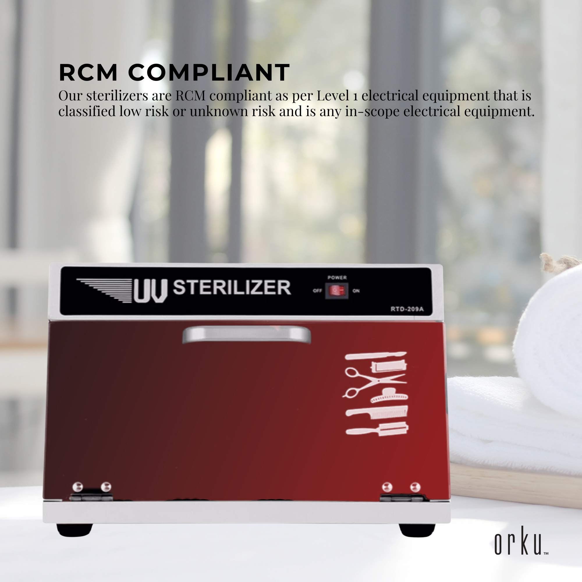 Orku 8L UV Steriliser Box Beauty Equipment Sanitising Salon Nail Tool Sterilizer V238-SUPDZ-31452214755408