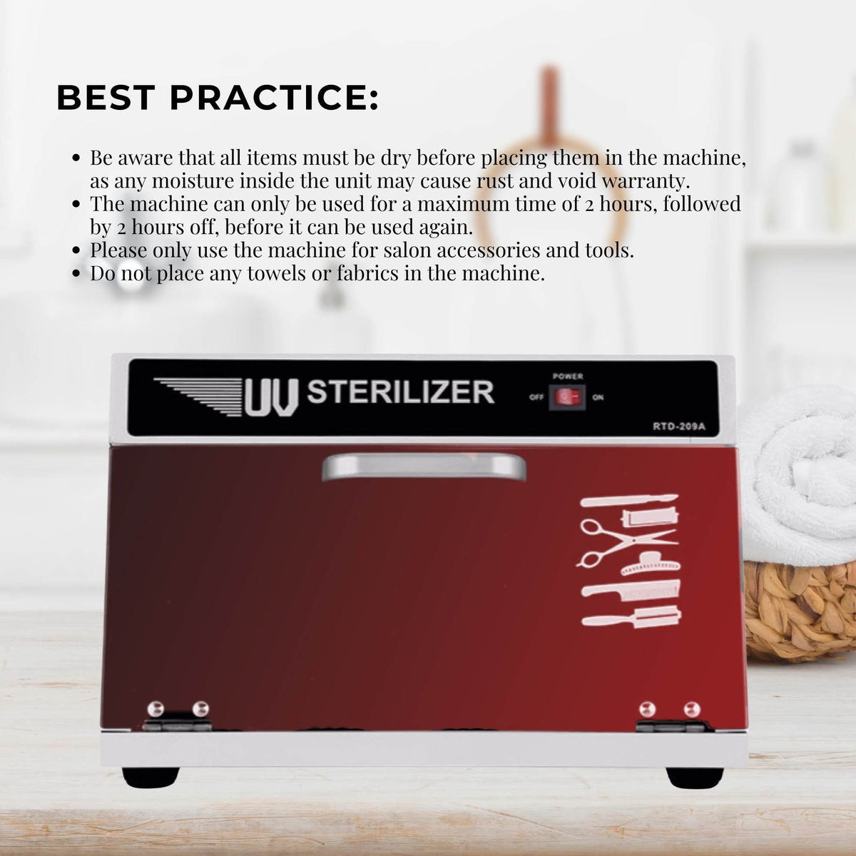 Orku 8L UV Steriliser Box Beauty Equipment Sanitising Salon Nail Tool Sterilizer V238-SUPDZ-31452214755408