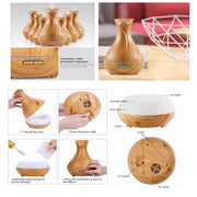 Essential Oil Aroma Diffuser Tulip Light Wood -Ultrasonic Mist Humidifier V238-SUPDZ-31493505155152