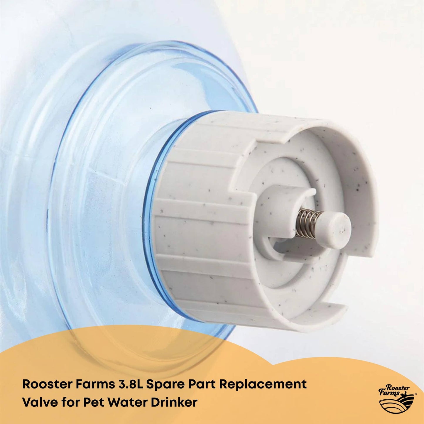 Rooster Farms Replacement Valve Spare Part for 3.8L Pet Water Drinker Dispenser V238-SUPDZ-31576194875472
